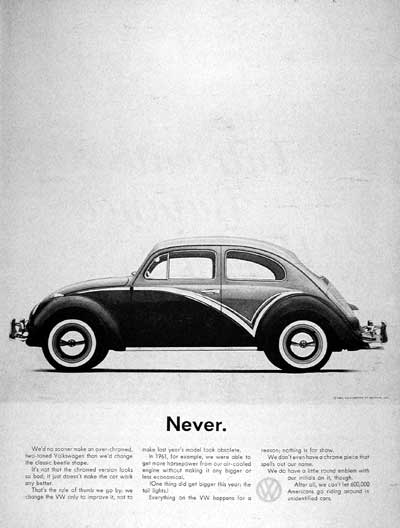 Explains why you will never see an overchromed twotone Beetle